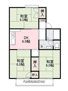瀬戸ハイツAB【B101号室】の間取り