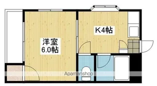 参川第1マンション【3階】の間取り