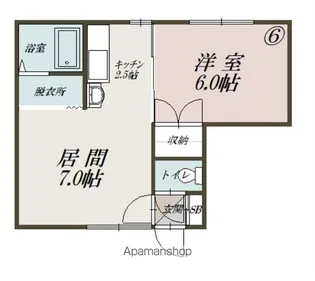 フローレンス【206号室】の間取り