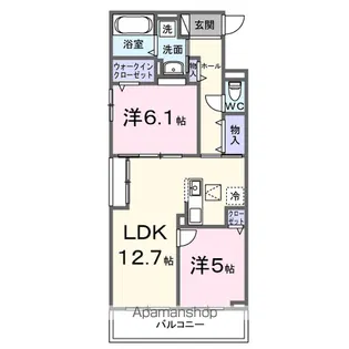 ルミエ エトワール【1階】の間取り