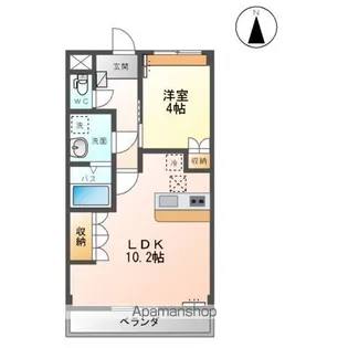 ヴィア グラン シャリオ【1階】の間取り