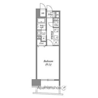 愛知県名古屋市中区新栄2丁目【マンション】の間取り