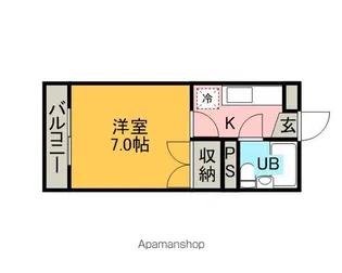 ワキタハイツ【3階】の間取り