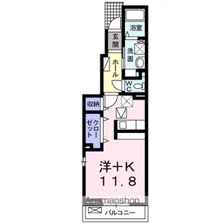 グリーンヴェール【1階】の間取り