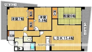 アーバネックス三国ヶ丘【114号室】の間取り