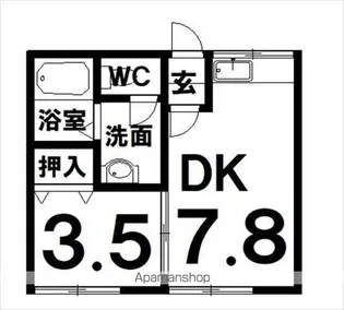 シティハイム【2階】の間取り
