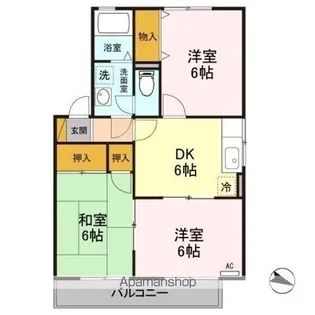 ウォーター・シールド C【2階】の間取り