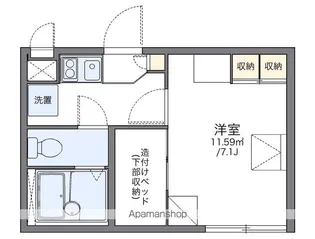 レオパレスSYAM【2階】の間取り