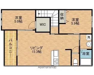 ディアベルジュ【2階】の間取り