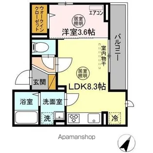 ガルデ西千葉【2階】の間取り