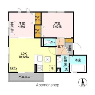 リヴェール【1階】の間取り