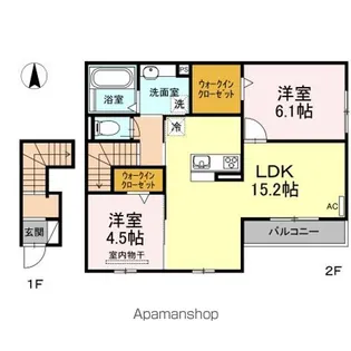 OkitaTerrace【2階】の間取り