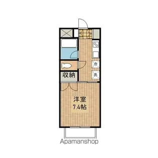 メゾンリバティ【202号室】の間取り