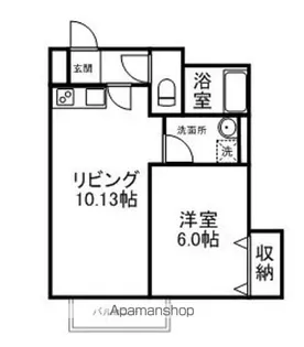 メリディアン南中山Ⅱ【2階】の間取り