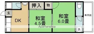唐池ハイツ【2階】の間取り
