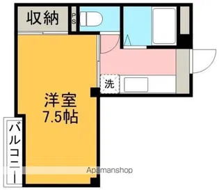 麻生嶋第2ハイツ【4階】の間取り
