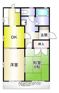 ハイネスヒルズ【103号室】の間取り