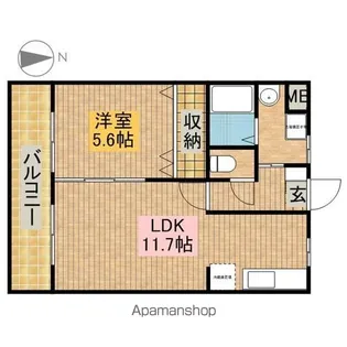 静岡県浜松市中央区和田町【マンション】の間取り