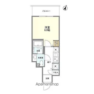 プライマル靱本町【9階】の間取り