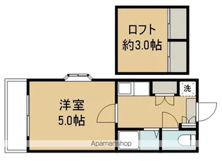 アップルハウス東仙台【205号室】の間取り