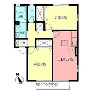 ロワールB【1階】の間取り