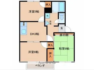 ローゼヒダカ【C-205号室】の間取り