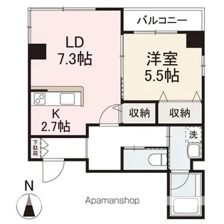 PAS A PAS【6階】の間取り