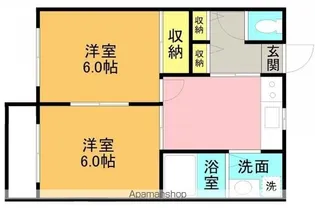 コート・ドゥ・ベール壱番館【202号室】の間取り