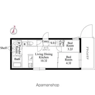CASA PIAZZA 桜新町【1階】の間取り