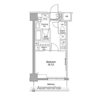 ザ・パークハビオ住吉【5階】の間取り