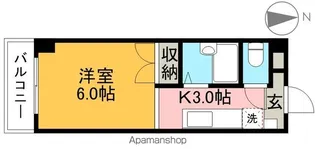 紅葉ハイツ【3階】の間取り
