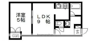 アメニティパーク文京台【102号室】の間取り