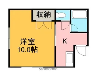 テラス・シュンB【22号室】の間取り