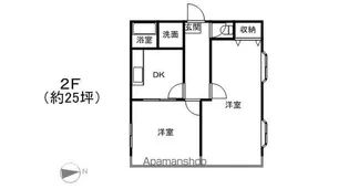 GEO金山町【201号室】の間取り