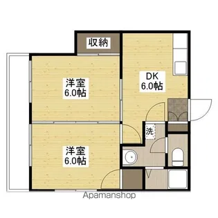 リラ船本【301号室】の間取り
