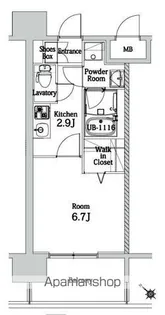 エンクレスト博多LIBERTY【12階】の間取り