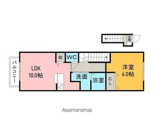 エテルノ Ⅰ【201号室】の間取り
