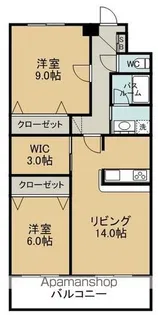 サンメゾン松井【1階】の間取り