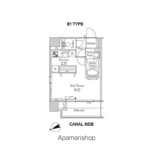パークフラッツ芝浦【4階】の間取り