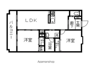 ヴィラアストレ【102号室】の間取り