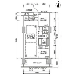 東雲キャナルコートCODAN17号棟【5階】の間取り