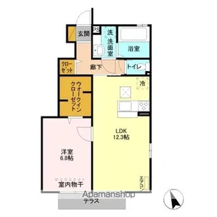 VIA MONTE NAPOLEONE(ヴィア モンテ ナポレオ【1階】の間取り