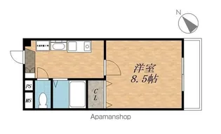 グリーンTANAGO【309号室】の間取り