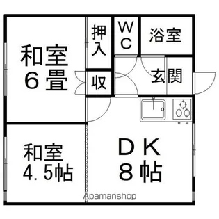 スカイコーポ【201号室】の間取り