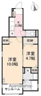 ロードサイドヒルズ三条【1階】の間取り