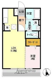 ライデンハイツ Ⅱ【1階】の間取り