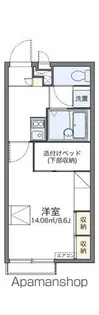 レオパレスHIGASHINOⅡ【208号室】の間取り