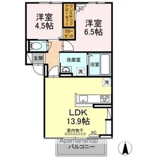 プレジデント持田 A棟【3階】の間取り