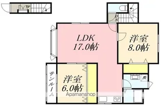 コーポさくら【201号室】の間取り