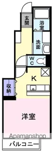 WEST AUBE【1階】の間取り